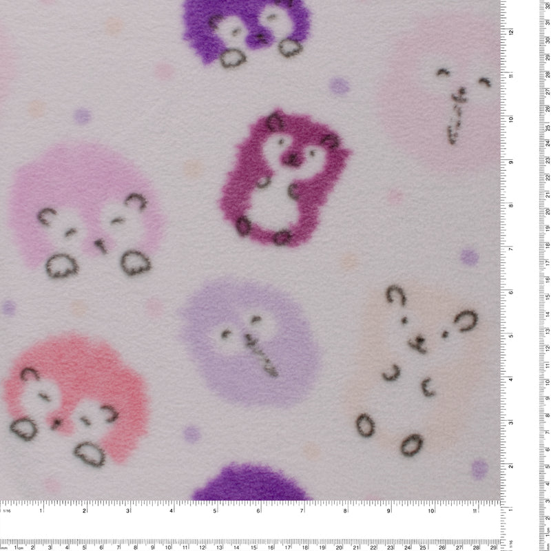 Anti Pill Fleece Print - MONTANA - 303 - Purple