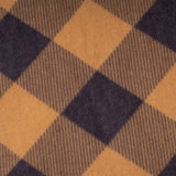Tricot imprimé pour chandail - GOLDIE - Carreaux - Brun