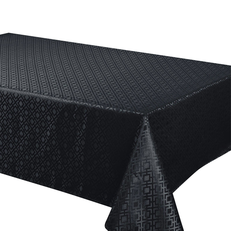 Tablecloth - Jacquard Quad - Black