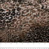 Tricot imprimé - NATURE SAUVAGE - Léopard - Brun mixte