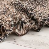 Tricot imprimé - NATURE SAUVAGE - Léopard - Brun mixte