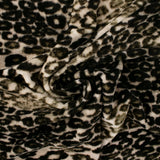 Tricot imprimé - NATURE SAUVAGE - Léopard - Brun foncé