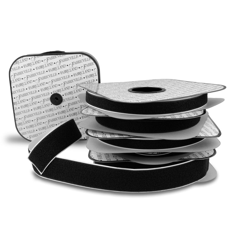 Hook & Loop - Adhesive Loop Tape - Black