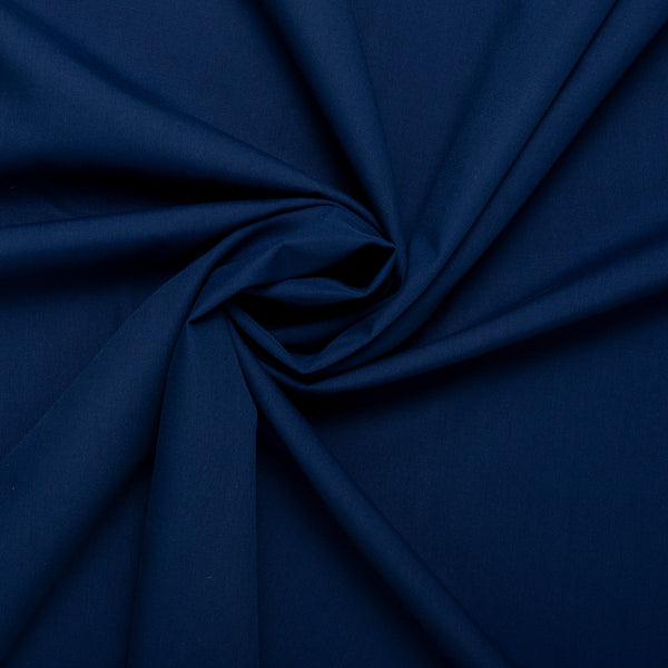 SOCIETY Solid Poplin - Bright navy