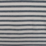 Pique Cotton Jersey - Stripe - Blue