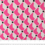 Printed Cotton Voile - KATIA - Geometric - Pink