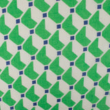 Coton et voile imprimé - KATIA - Géométrique - Vert