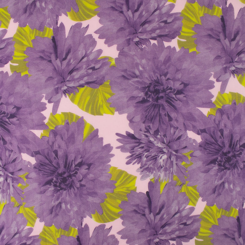 Printed Cotton Voile - KATIA - Peony - Lilac