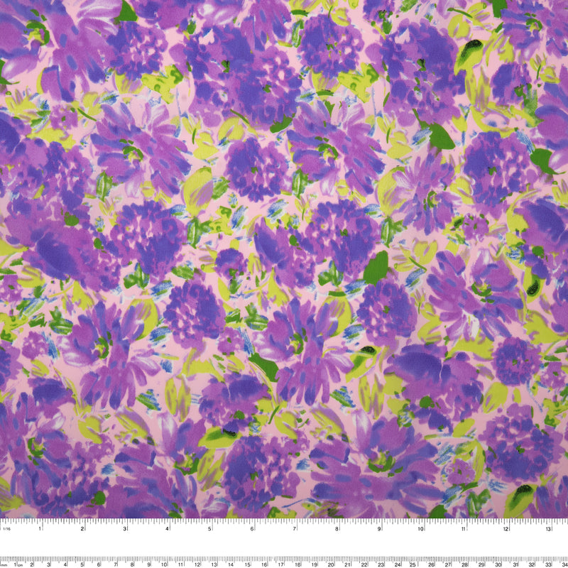 Printed Polyester - KOSHIBO - Daisy - Lilac