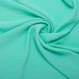 Solid Slub Polyester - MARISA - Aqua