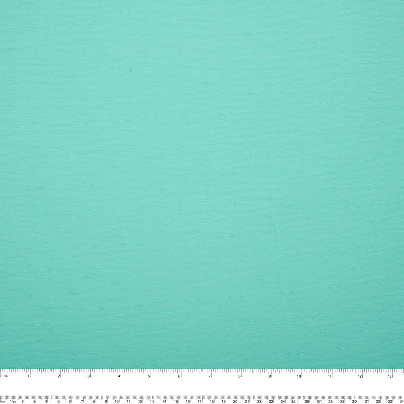 Solid Slub Polyester - MARISA - Aqua