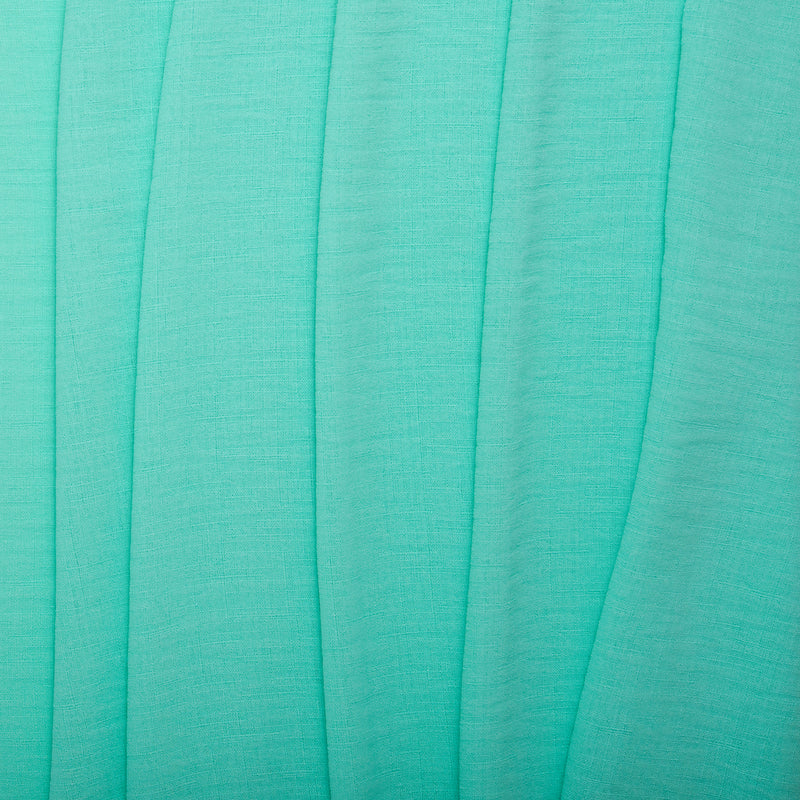 Solid Slub Polyester - MARISA - Aqua