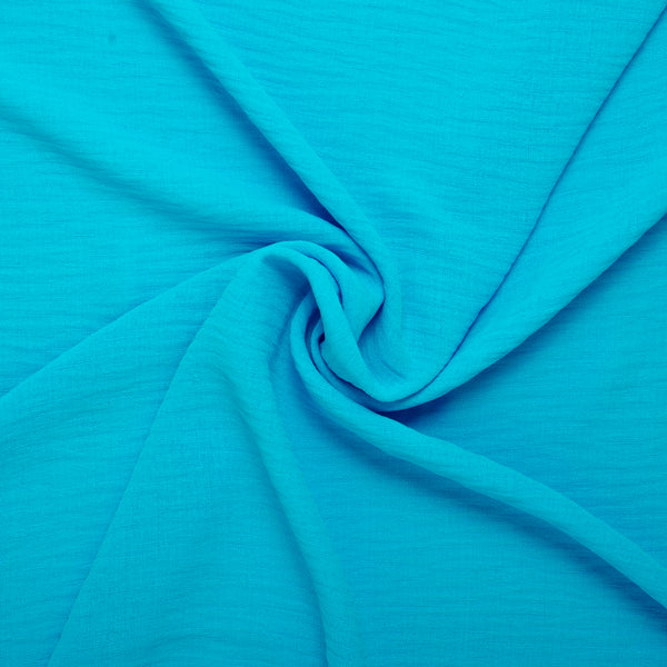 Jersey de polyester uni - MARISA - Bleu glacé