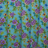 Floral Printed Cotton - ANISA - Florals - Baby blue