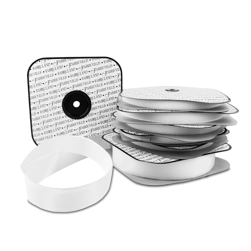 Hook & Loop - Adhesive Loop Tape - White