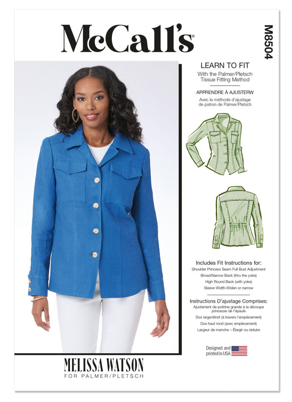 MCCALL'S - M8504 Misses' Jacket by Melissa Watson