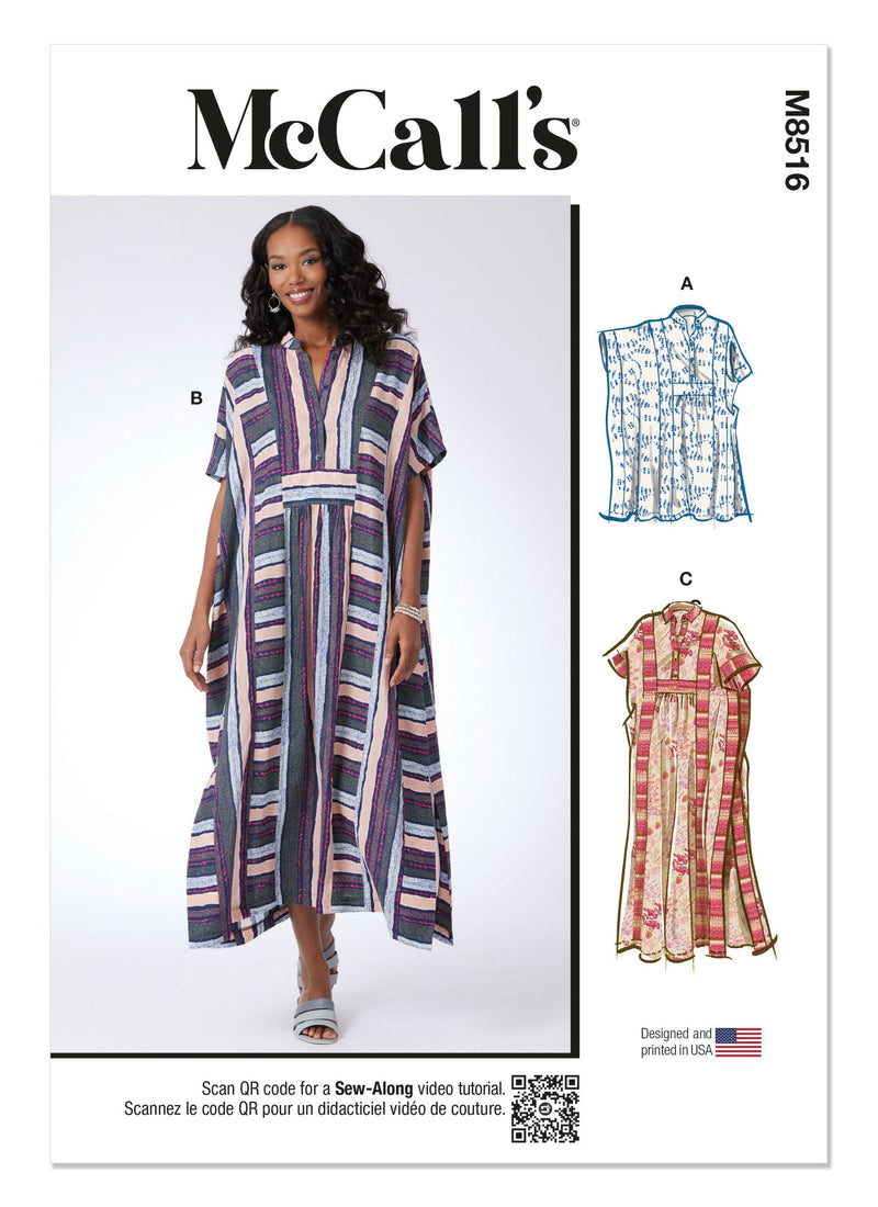 MCCALL'S - M8516 Misses' Caftan in Two Lengths