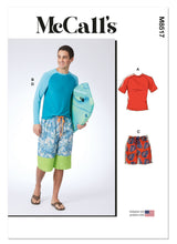 MCCALL'S - M8517 Men's Rashguards and Shorts