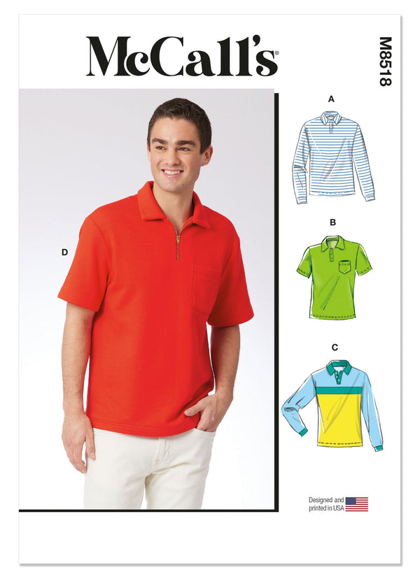 MCCALL'S - M8518 Men's Polo Shirts