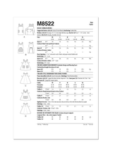 MCCALL&#039;S - M8499 Tabliers de Cordonnier pour Jeunes Femmes