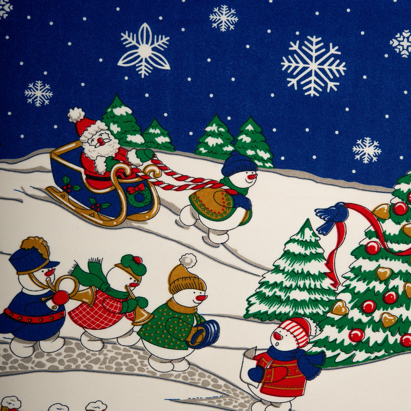 Christmas printed tabling - Santa - Blue