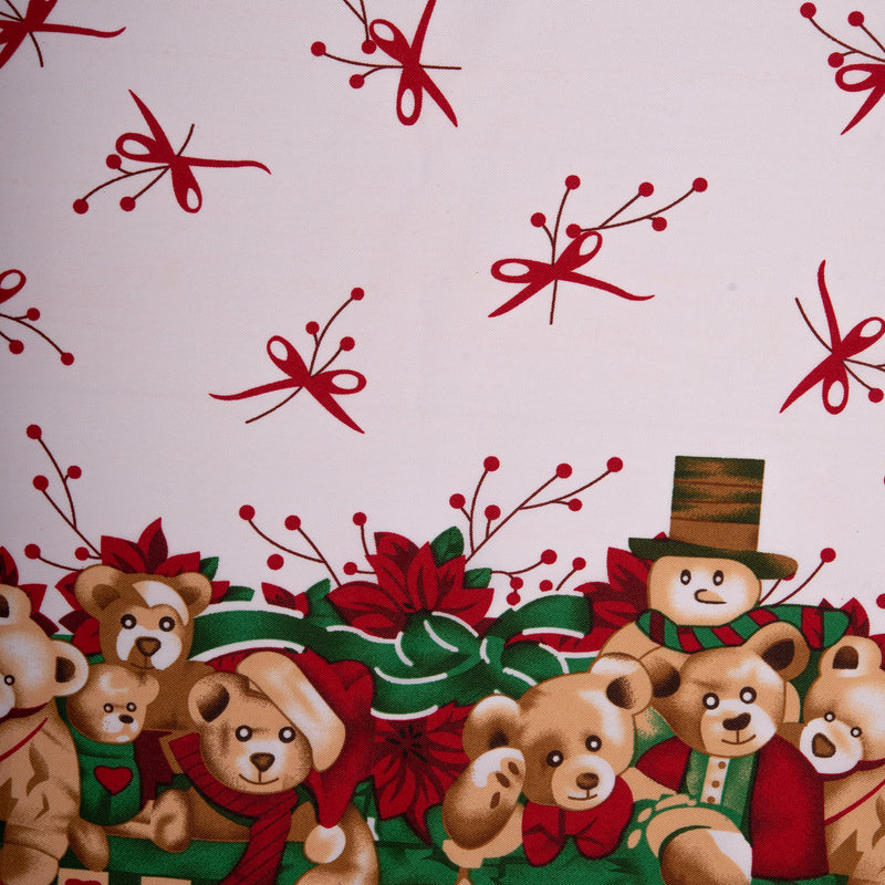 Christmas printed tabling - Teddy bear - Red