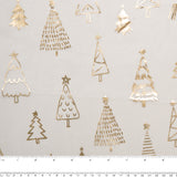 Holiday Organza Foil - Christmas tree - White / Gold