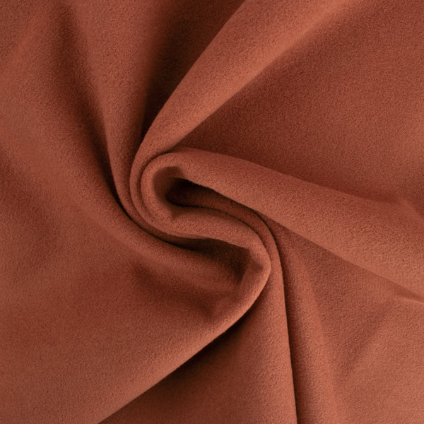 Tissu pour manteau - KASHMIR - Orange brulé