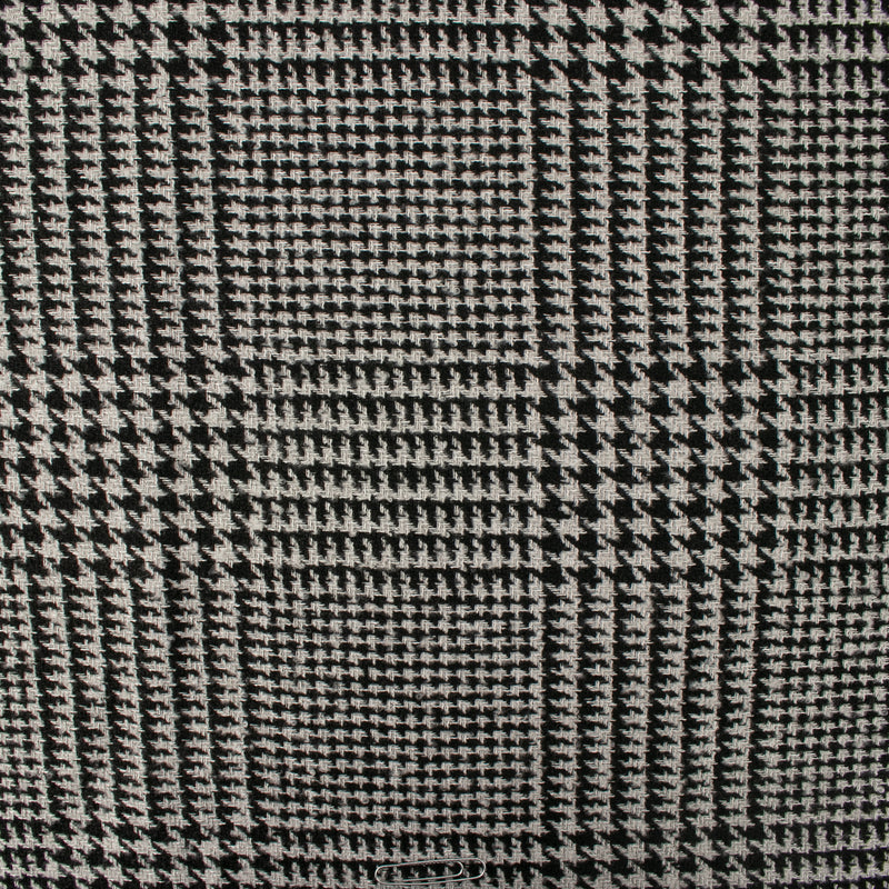 Carreaux et tweed - &lt;DOWNTOWN&gt; - Pied de poule - Noir / Gris