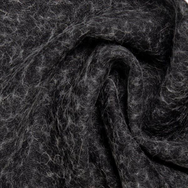 Plaid and tweed - DOWNTOWN - Brush tweed - Charcoal