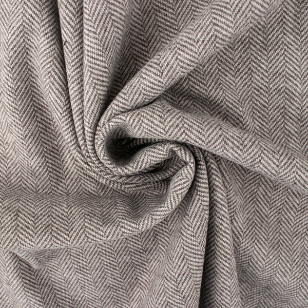 Tissu pour costume - LEIGHTON - Chevrons - Ardoise