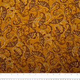 Printed polyester - MARCELINE - Paisley - Gold
