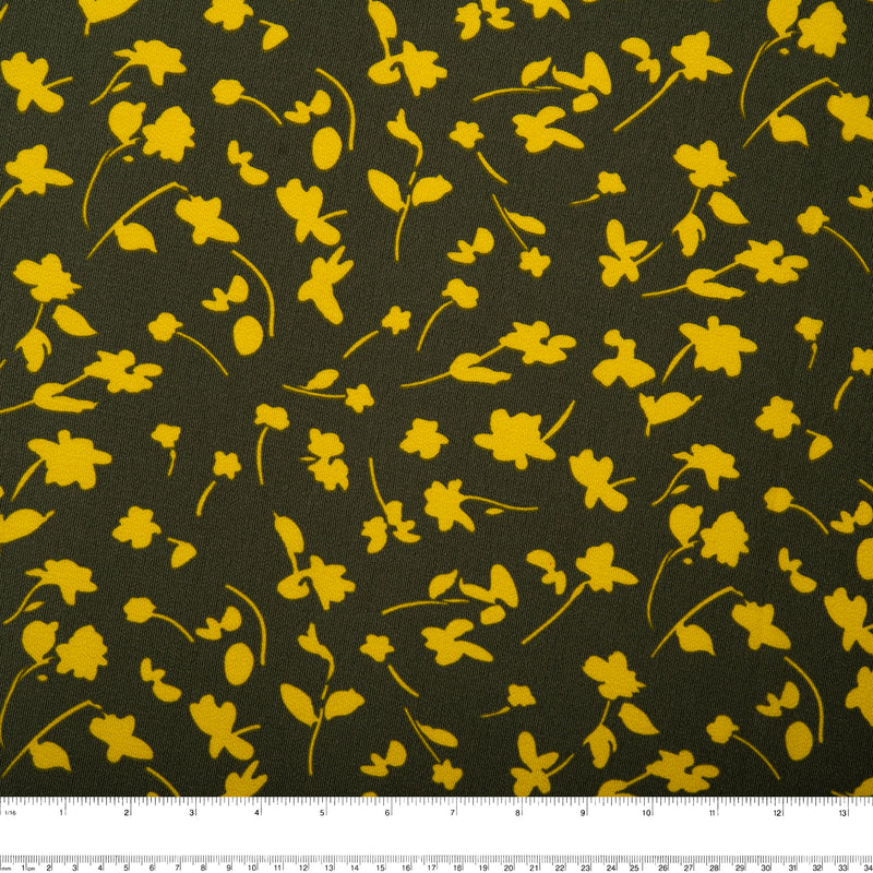 Printed polyester - MARCELINE - Florals - Deep Burlywood