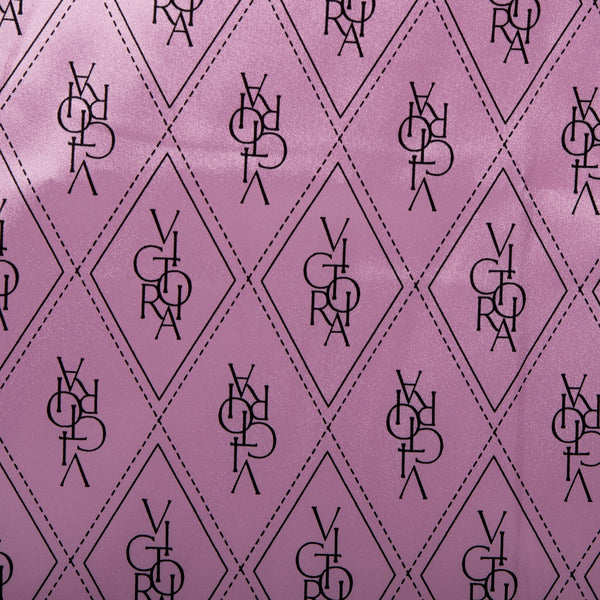 Printed satin - VICTORIA - Diamond - Lilac