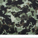 Viscose imprimé - FLORA - Camouflage - Vert