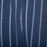 Viscose imprimé - FLORA - Rayures - Bleu Hollandais