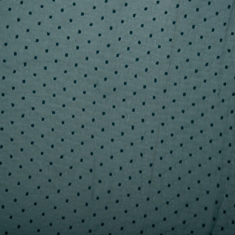 Printed polyester - OLIVIA - Stitch - Spruce