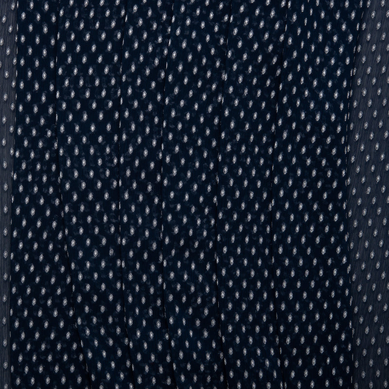 Printed polyester - OLIVIA - Drops - Navy
