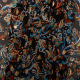 Printed polyester - OLIVIA - Paisley - Black