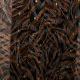 Printed polyester - OLIVIA - Feather - Black
