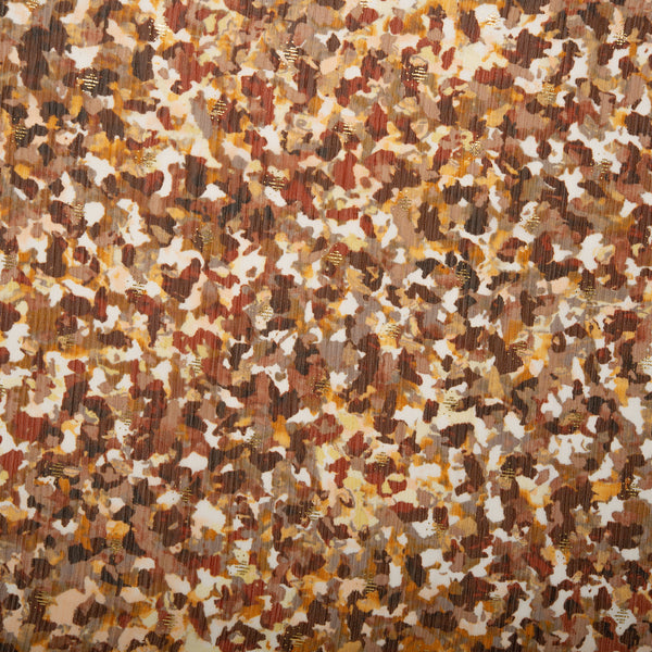 Printed polyester - OLIVIA - Cheetah - Brown
