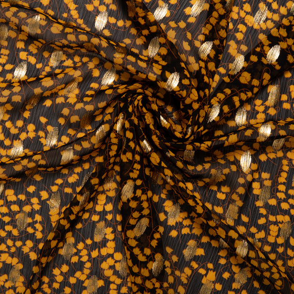 Printed polyester - OLIVIA - Tulips - Yellow