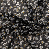 Printed polyester - OLIVIA - Daisy - Grey