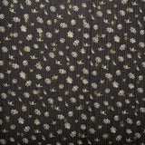Printed polyester - OLIVIA - Daisy small - Black