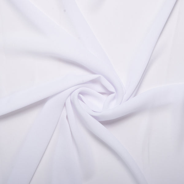 Polyester uni - OLIVIA - Blanc