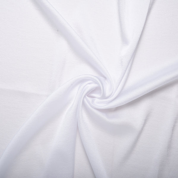 Polyester uni - OLIVIA - Blanc hiver