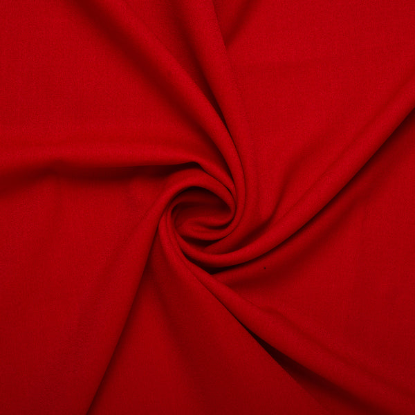Polyester uni - OLIVIA - Rouge Scarlet