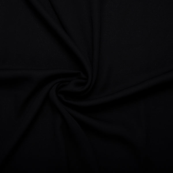 Polyester uni - OLIVIA - Noir ultra