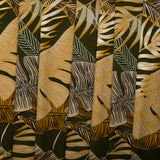 Printed Polyester Crepe - FOLKLORE - Leafs - Brown