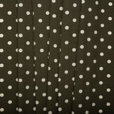 Printed Polyester Crepe - FOLKLORE - Dots - Khaki
